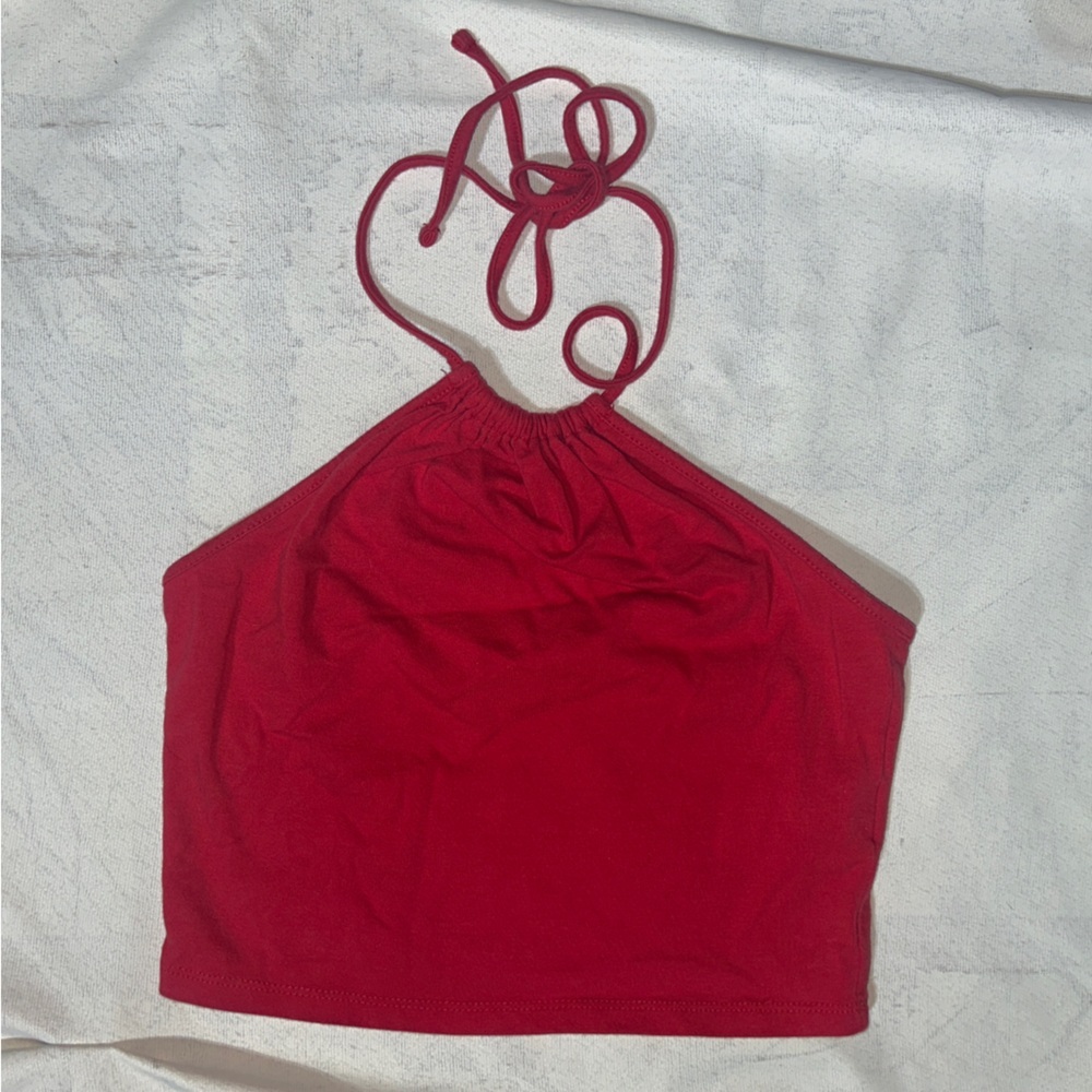 Forever 21 Scarlet Halter Tank Top